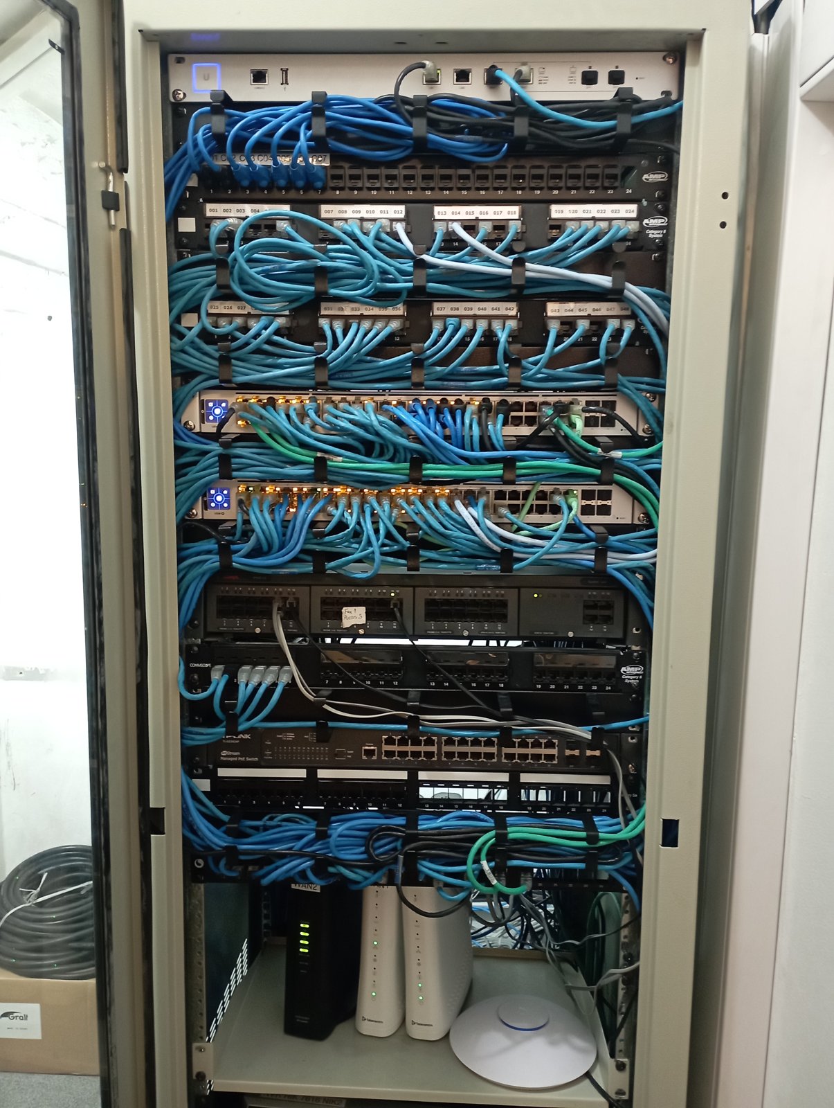 Mantenimiento de rack de comunicaciones